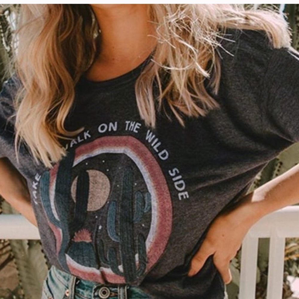 Boho Graphic T-Take a walk on the wild side